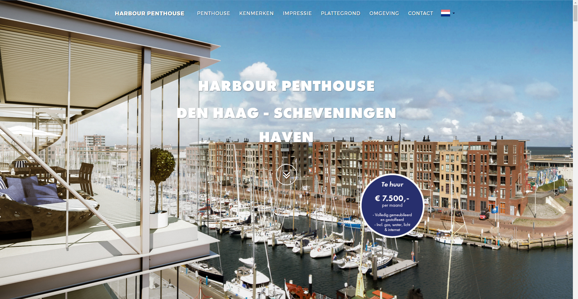 Website Harbour Penthouse - Site in a Second