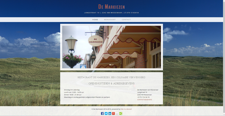 Website De Markiezen by Site in a Second