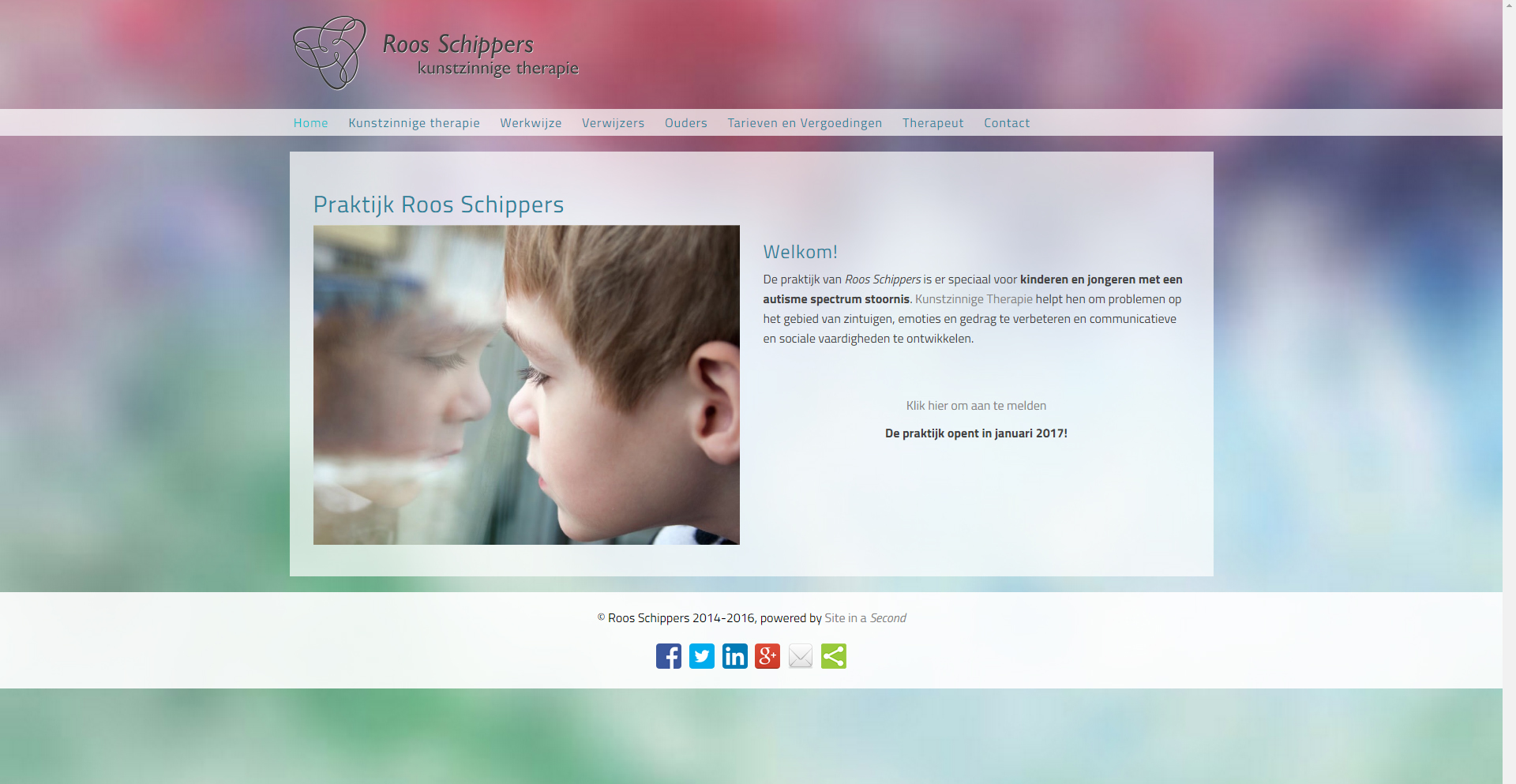 Website Roos Schippers - Site in a Second